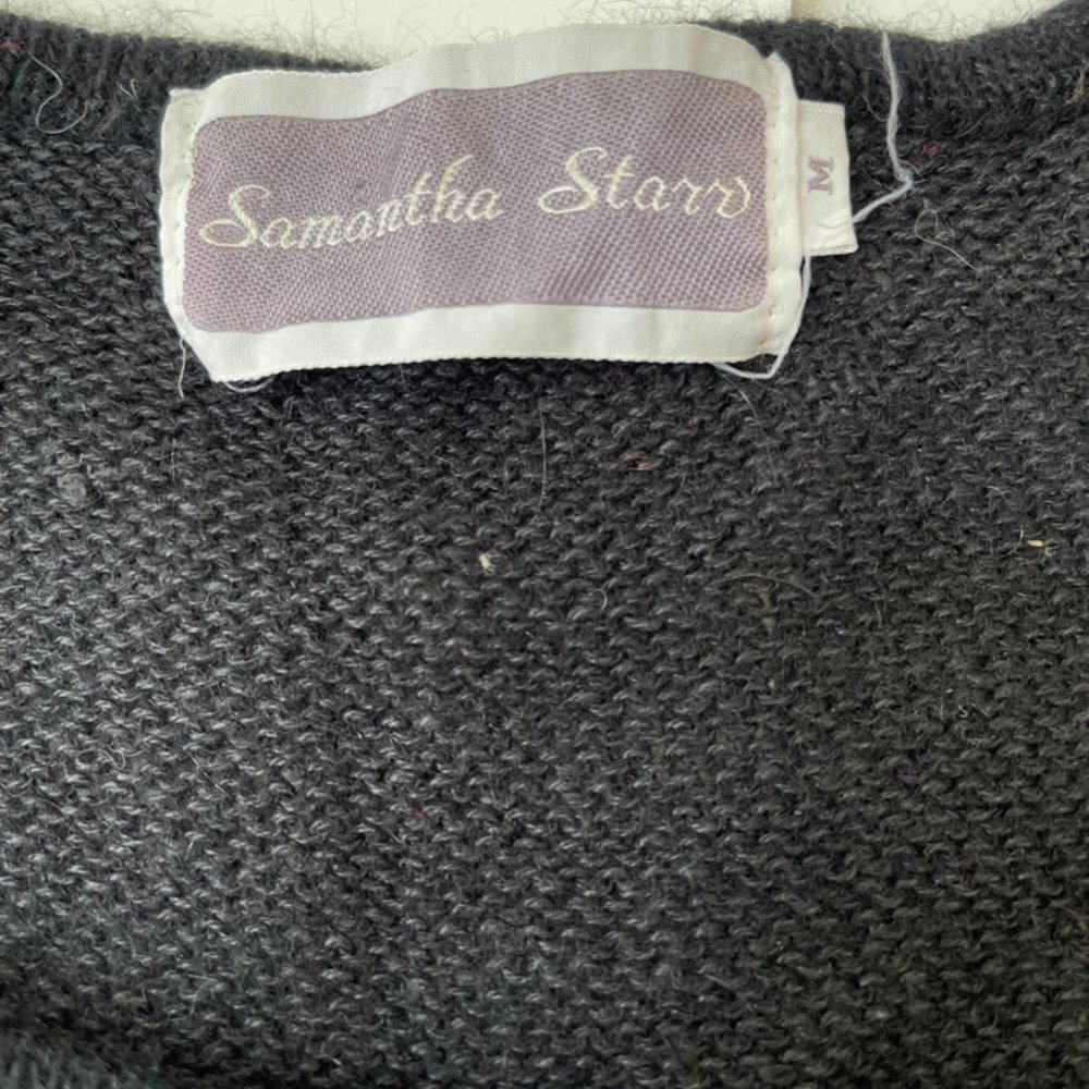 Vintage Samantha Starr Angora Black Sequin Sweater - Picture 8 of 8